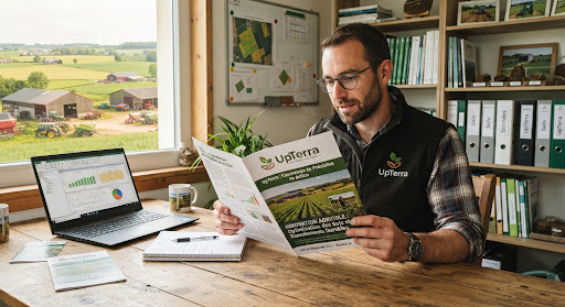 Lecture d’une publication technique agricole éditée par UpTerra